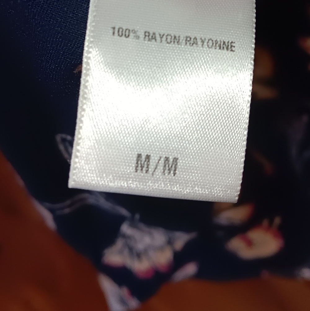 Lucky Brand Floral Dress Navy M Prairie Core - Picture 7 of 7